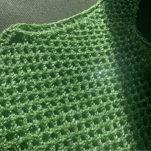 Green shiny dress size medium - Picture 5 of 13